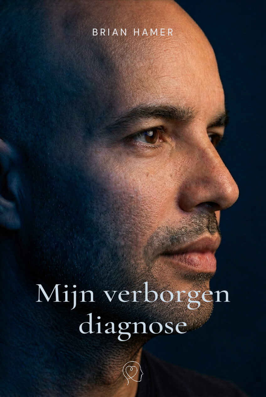 Boekcover Mijn Verborgen Diagnose met portret van Brian Hamer